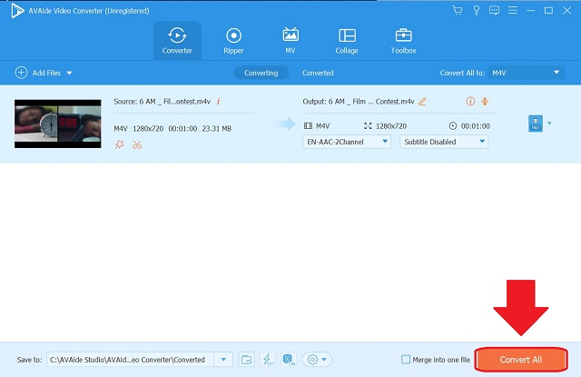 M4V WAVA AVide Converter tudo