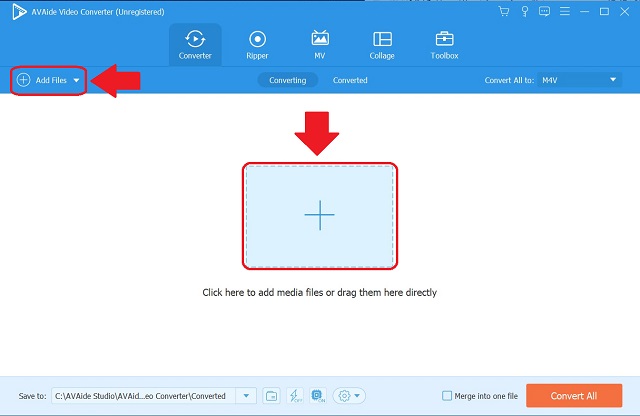 M4V WAV AVAide Import File