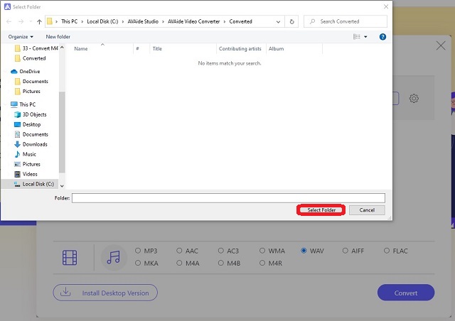 Arquivo de verificação gratuita M4V WAV