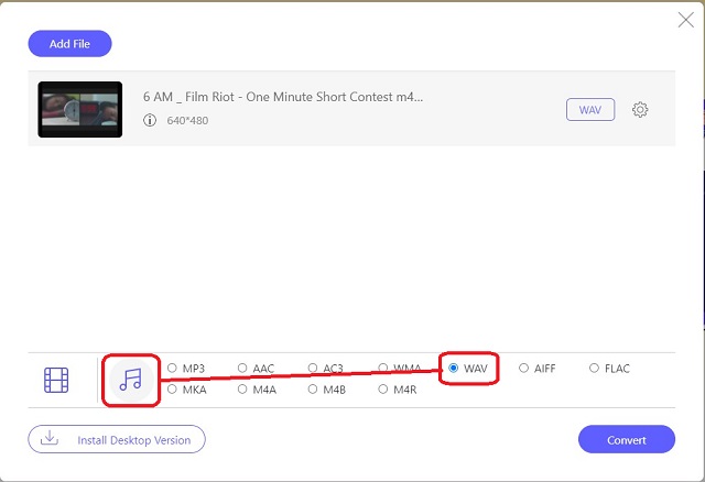 ไฟล์ชุดฟรี M4V WAV