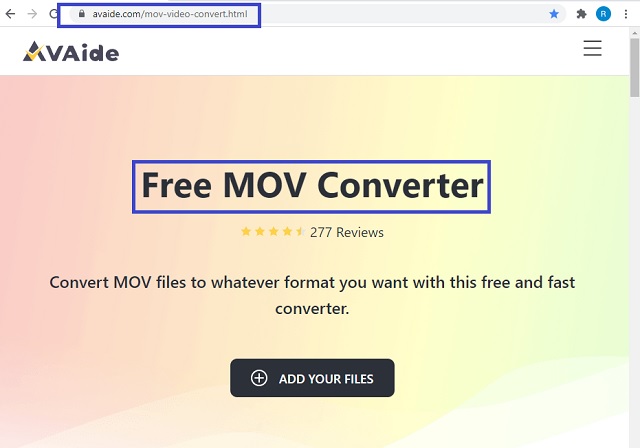 MOV WAV AVAide Web