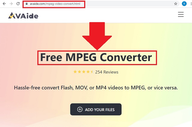 Sito Web MPEG M4A AVAide Go