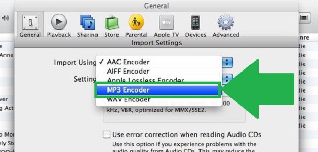 MPEG MP3iTunes調整フォーマット