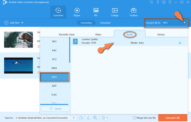 File Kumpulan WAV MPEG