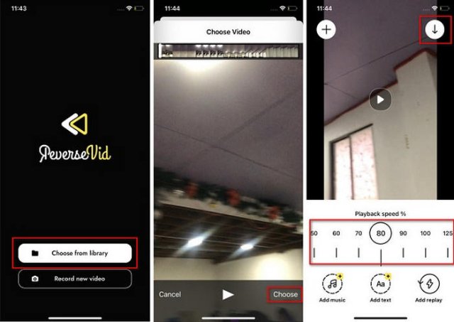 فيديو عكسي لأجهزة iPhone