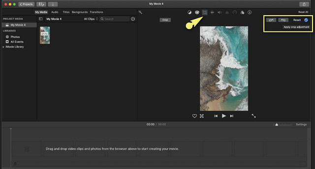 Rotar iMovie Mac