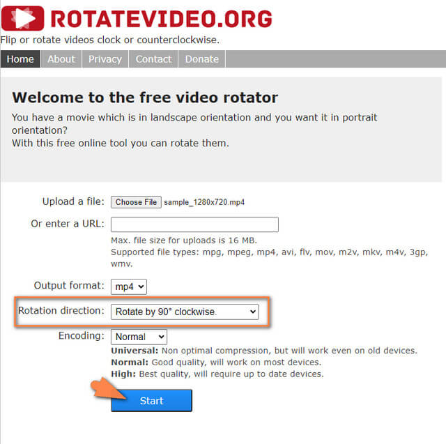 Rotate MP4 Online