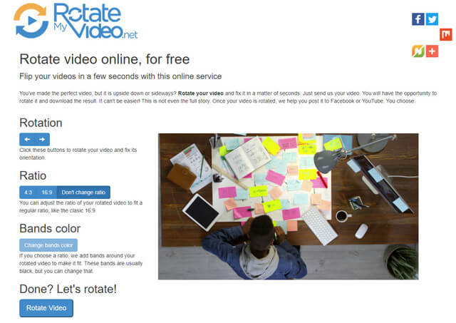 Rotate Online Rotatemyvid. تدوير على الإنترنت