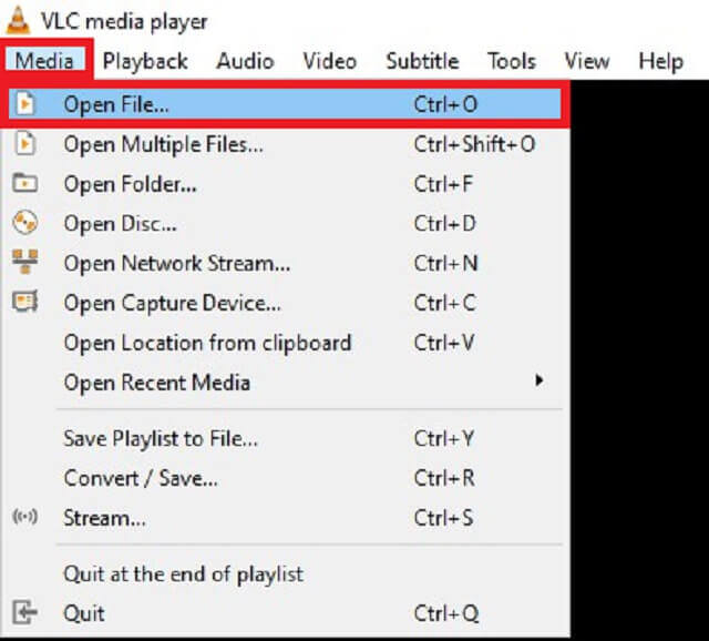 Buka File Komputer VLC