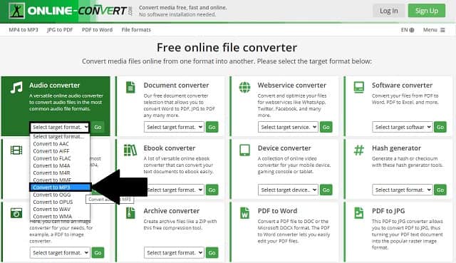 WebM MP3 Onlineconver Convert