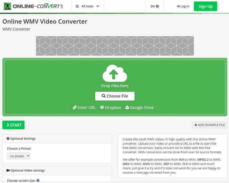 3GP WMV Online Converter