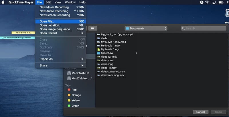 Recortar vídeo Mac QuickTime