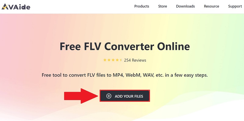 F4V To FLV Add Your Files