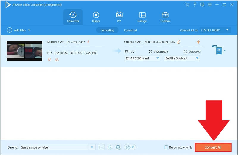 Convertir F4V en FLV maintenant