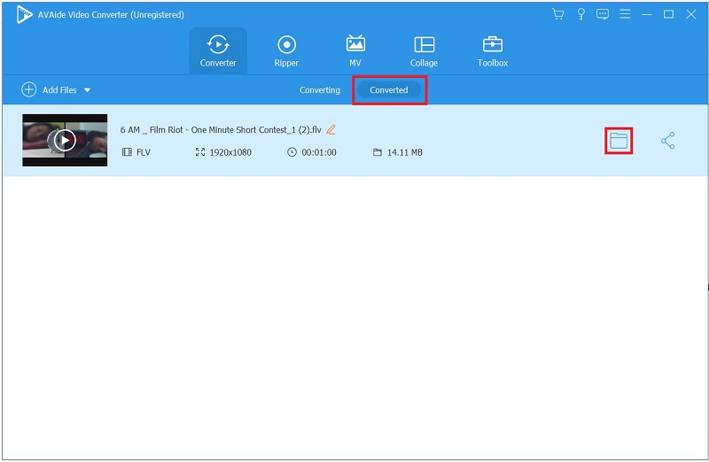 File di anteprima da M2TS a FLV
