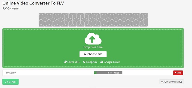 Converter AMV para FLV online