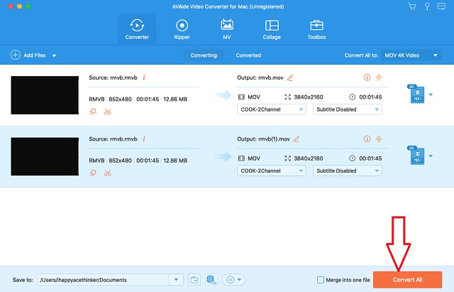 Conversion RMVB MOV