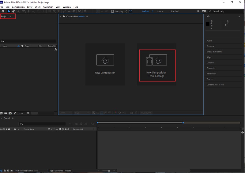 Pangkas Video After Effects Baru