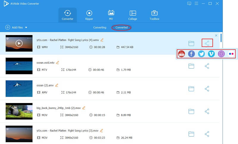 ครอบตัดวิดีโอเป็นสี่เหลี่ยมจัตุรัส AVAide Share