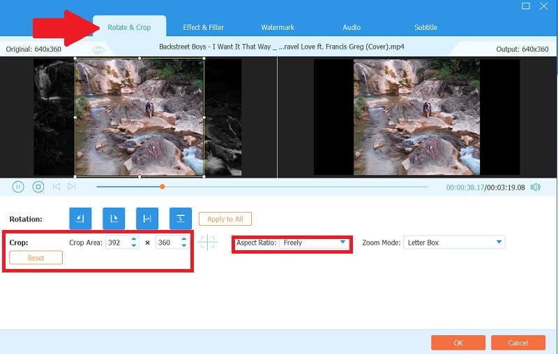 AVAide Video Converter Recortar