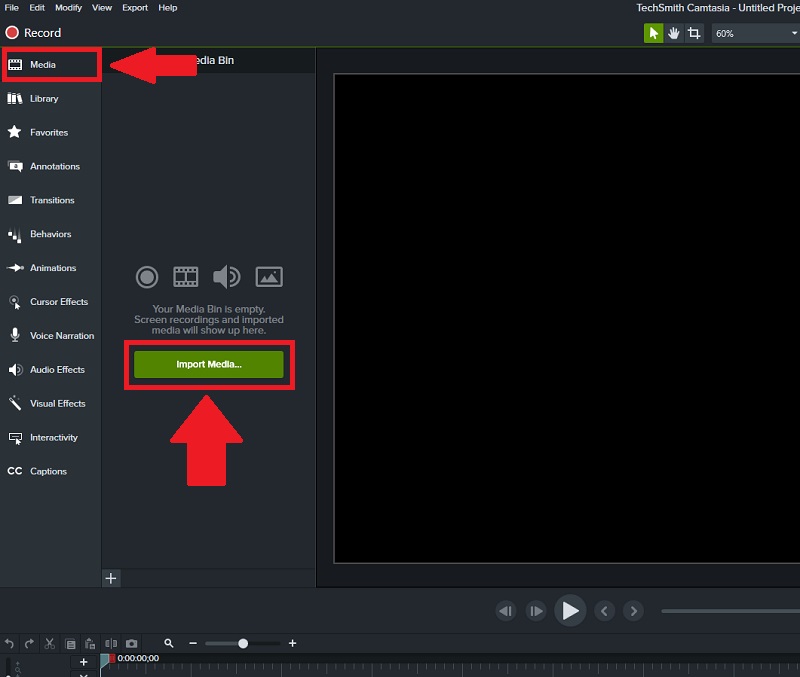 Camtasia Nova Importação