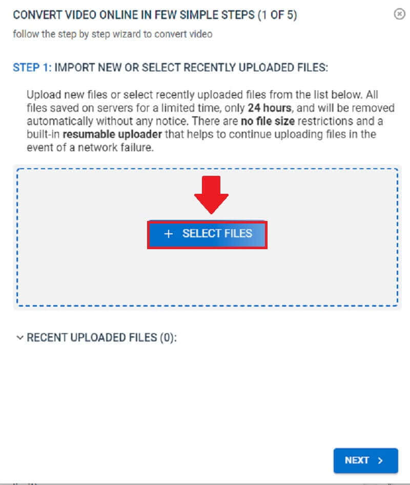 HD Converter Select Files