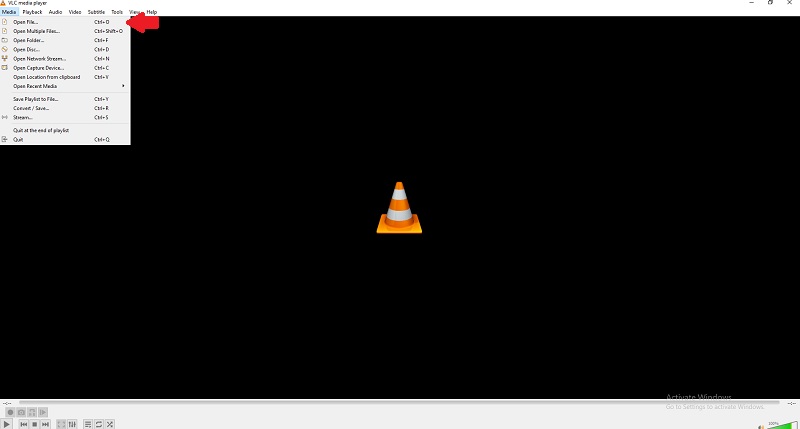 VLC Kırpma Ortamı