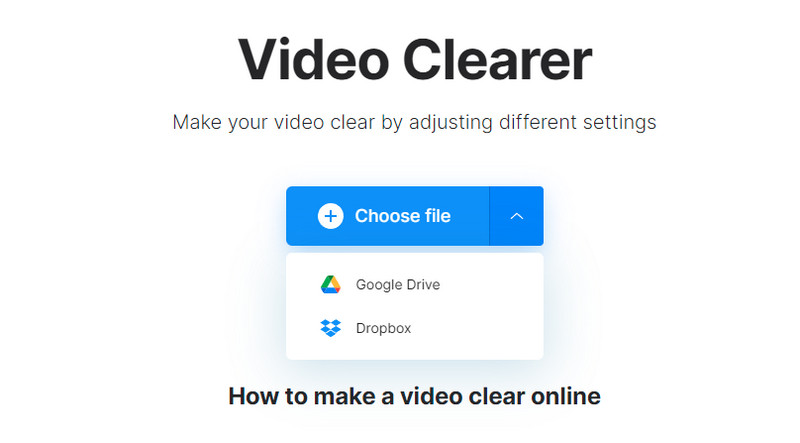 Clideo Choose File