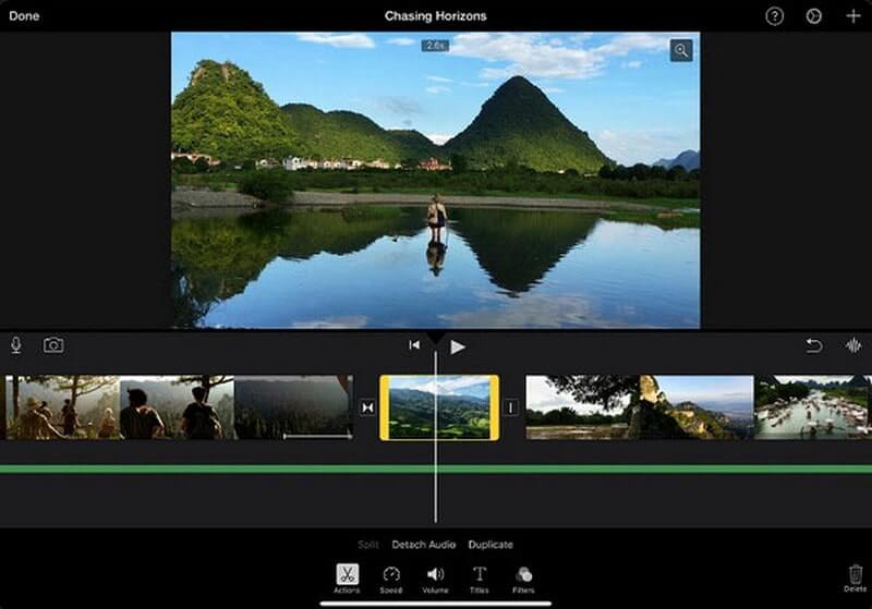 ตัวอย่าง iMovie