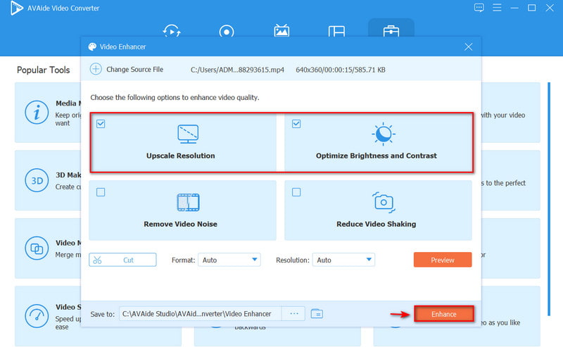 Tingkatkan Resolusi