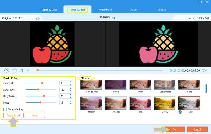 写真AVAide効果で映画を作る