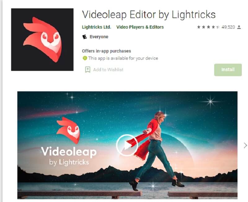 โปรแกรมตัดต่อวิดีโอบนมือถือ Videoleap