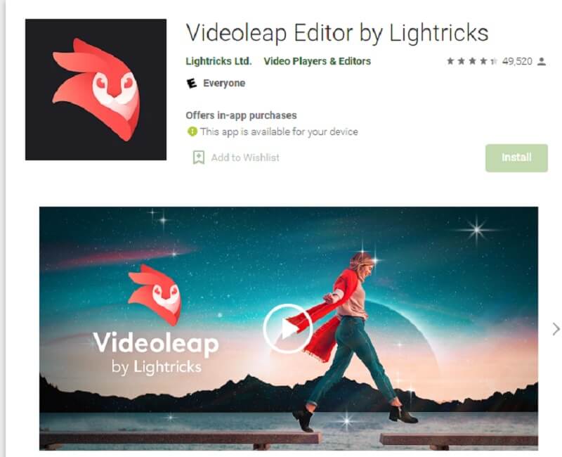 Videoleap Penambah Video Seluler