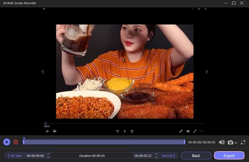 Écran d'enregistrement VLC Aide à l'exportation