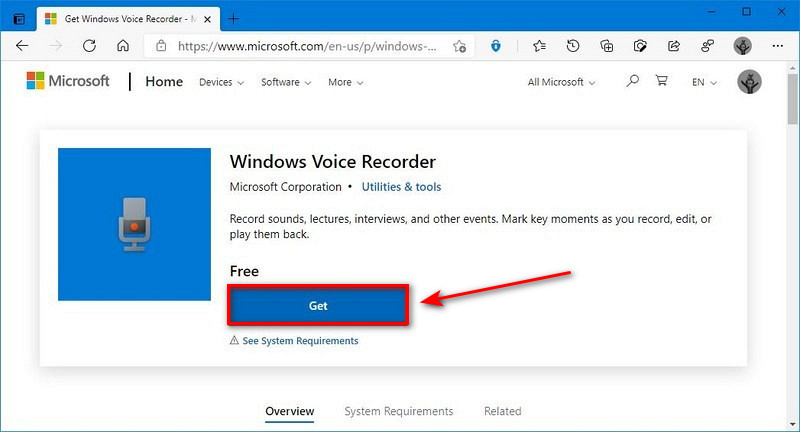 Windows Voice Recorder