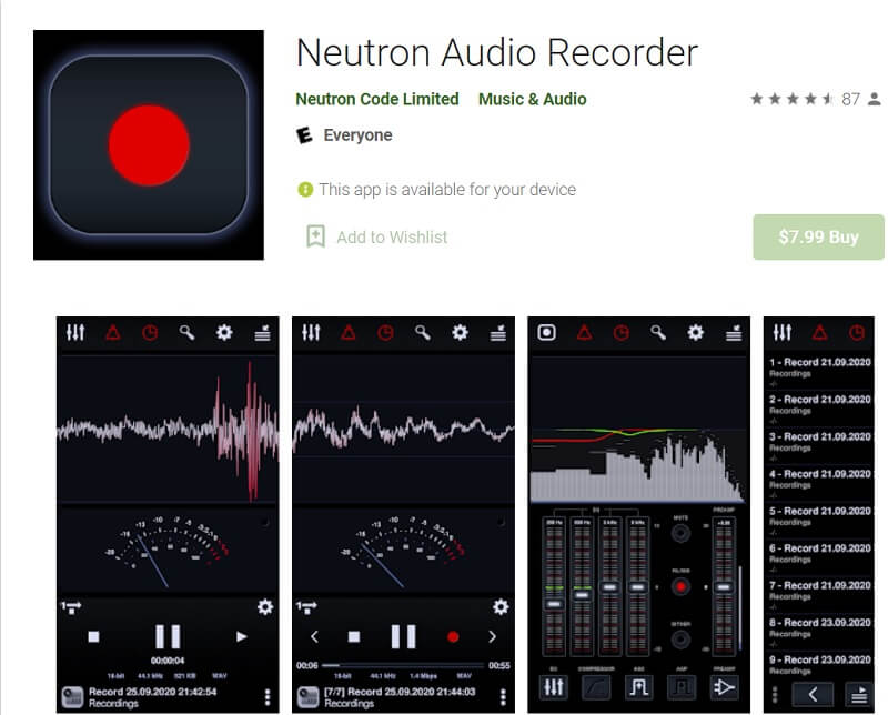 최고의 녹음기 Android Neutron