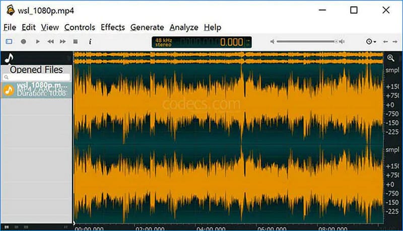 Registratore Ocenaudio