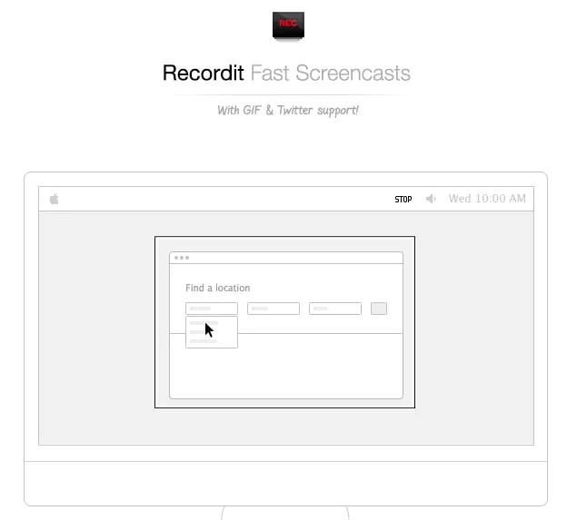 Esempio di registrazione