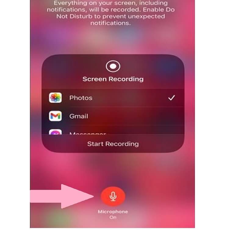 Screen Record iPhone Mic