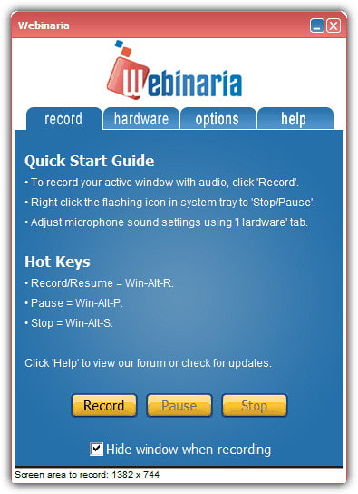 Registratore Webinaria