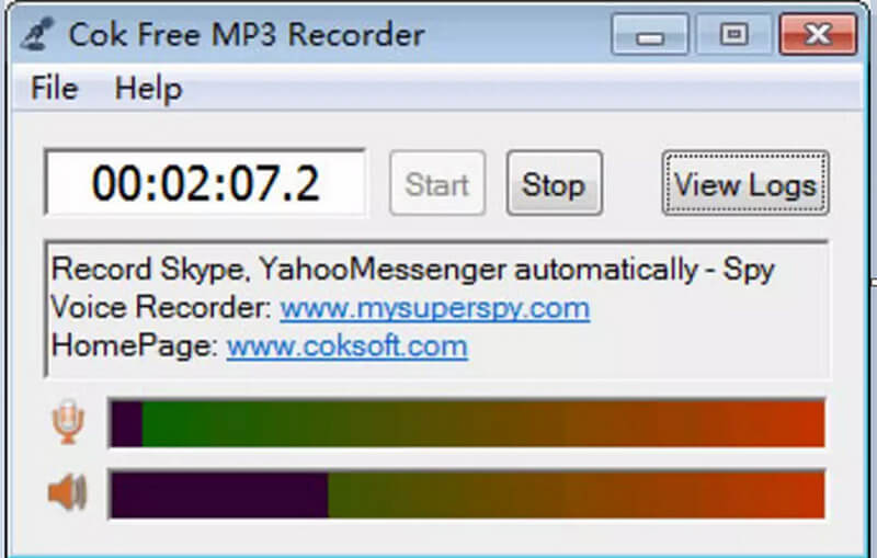 Cok gratis MP3-optager