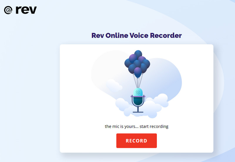 Gravador de voz online Rev