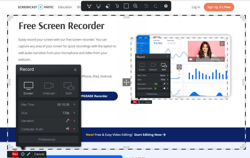 Rekaman Screencast-O-Matic