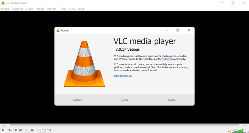 Verze VLC pro Windows