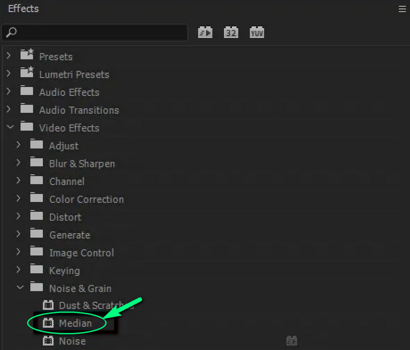 Adobe Premiere Median