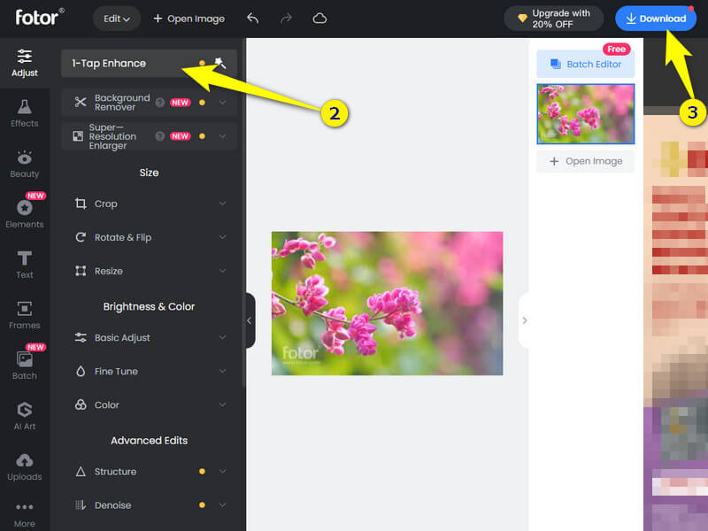 Fotor Enhance