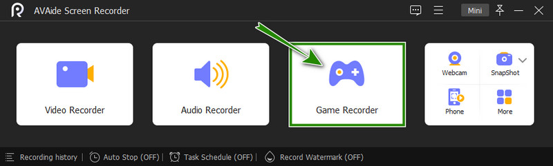 Game Recorder Selection