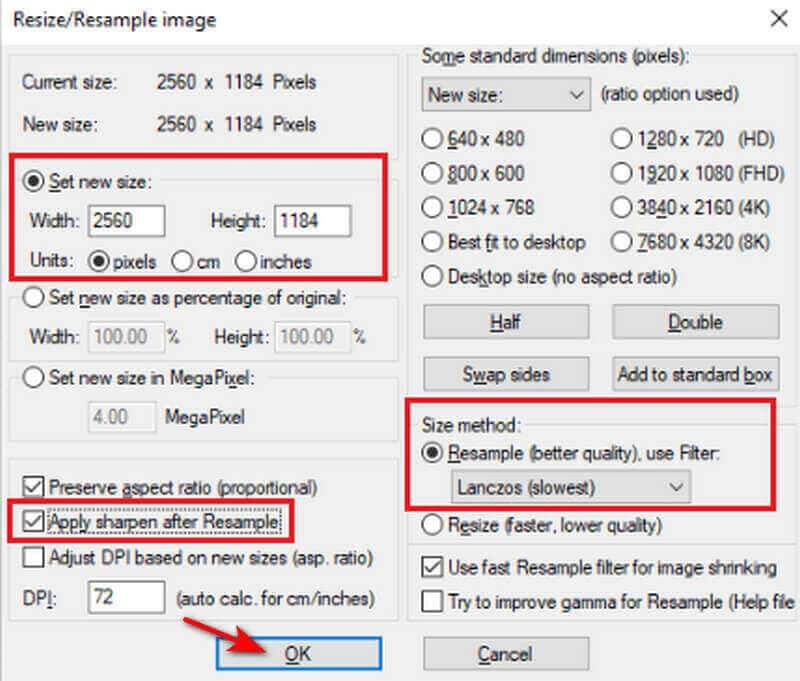 Irfanview Resample