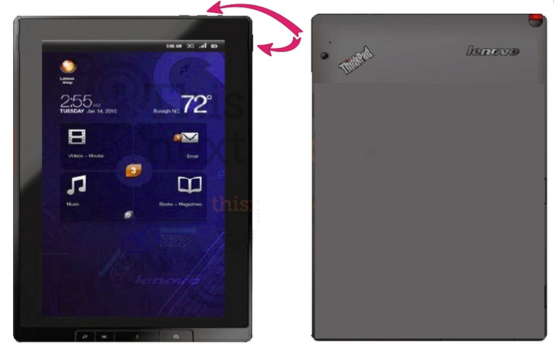 Schermata del tablet Lenovo