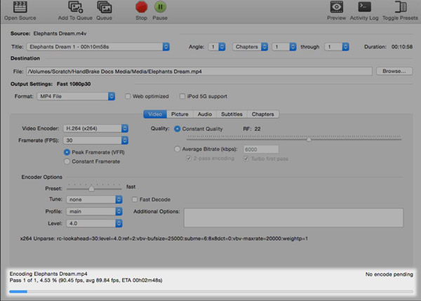Hanbrake Encode